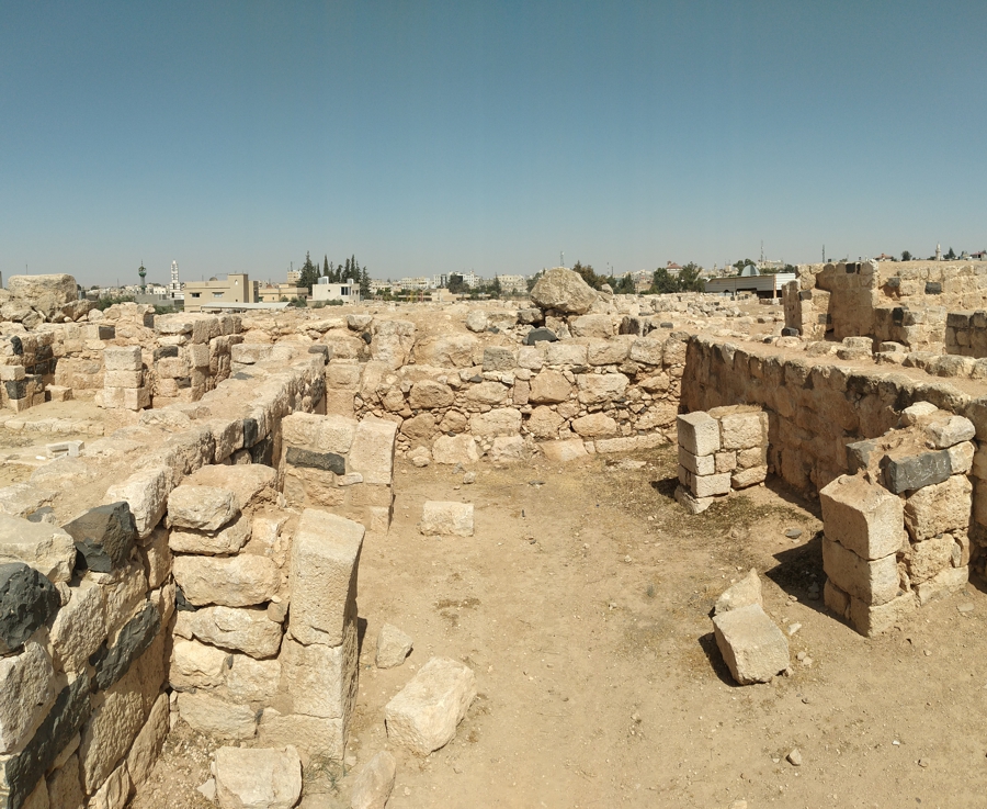 The curved stones show that the room was roofed at one time.