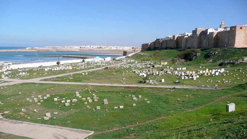 The graveyard outside the city wall.