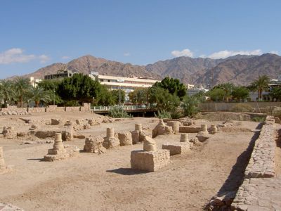 You can see a small mihrab niche in the wall above. This wall was reconstructed from the original materials in accordance to requirements of the government.