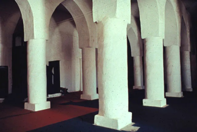 Inside the mosque