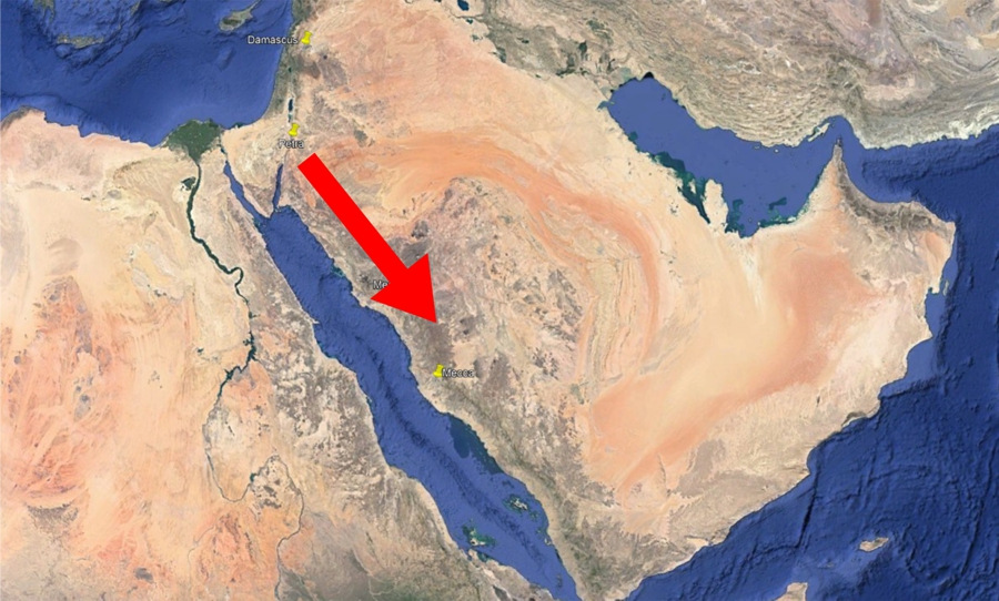 When did the Qibla move South.  Penkaye gives us a clue.